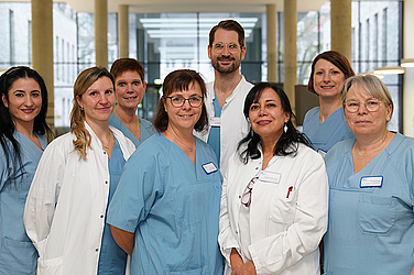 Dr. Malte Boeck mit seinem Team vom zertifizierten diabetologischen Fußzentrum (DDG) im KRH Klinikum Siloah.